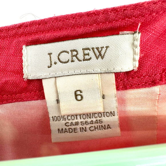 J. Crew size 6 shift style dress long sleeve pink cream batik style print - Picture 6 of 6